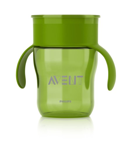 Philips AVENT BPA Free Natural Drinking Cup, Green, 9 Ounce