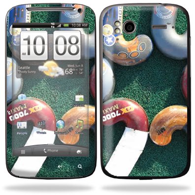 Protective Vinyl Skin Decal Cover for HTC Sensation 4G Cell Phone - Field Hockey