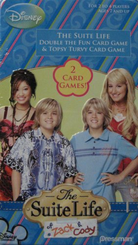 The Suite Life of Zack & Cody 2 Card Games in Collector Tin - Double The Fun and Topsy Turvy