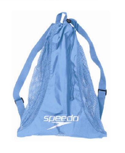Speedo Deluxe Mesh Equipment Bag (Light Blue)