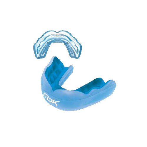 Reebok Smartmouth Custom Intermediate Mouthguard - 2009-Strap: No-Translucent Blue-Intermediate