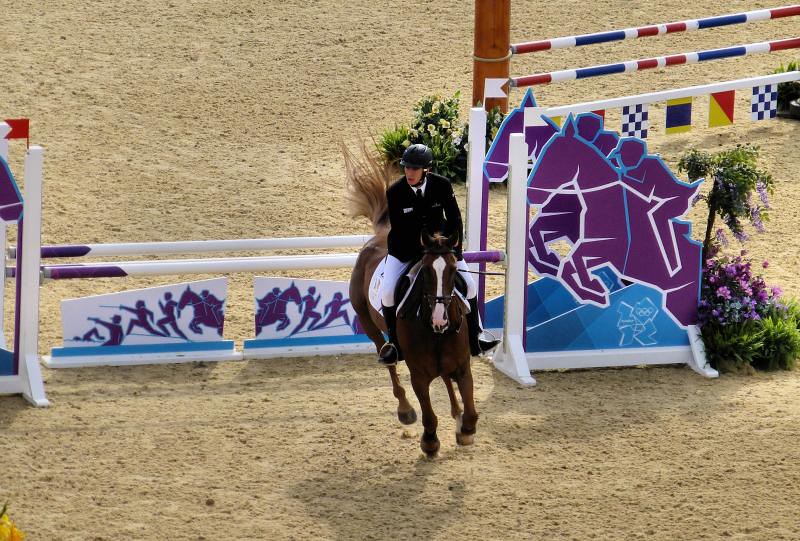 Mens Modern Pentathlon Horse with such a tail swing