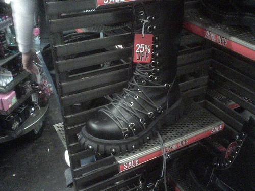 i need a pair of spiky goth combat boots