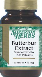Butterbur Extract 75 mg 60 Caps