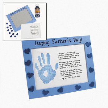 Wooden Father's Day Handprint Frame Craft Kit - Crafts for Kids & Novelty Crafts