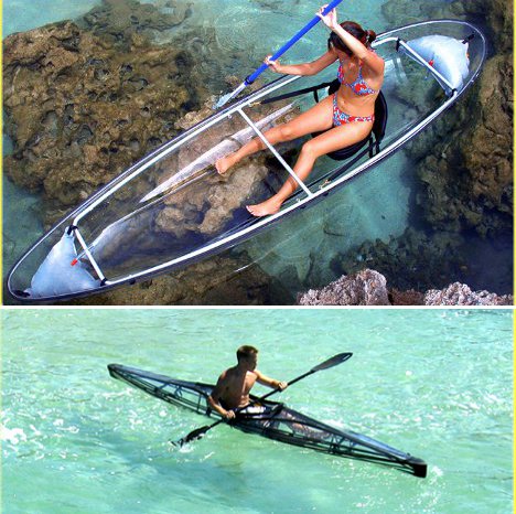 wysiwirs: Clear Sailing: Cleverly Transparent Canoes &amp;