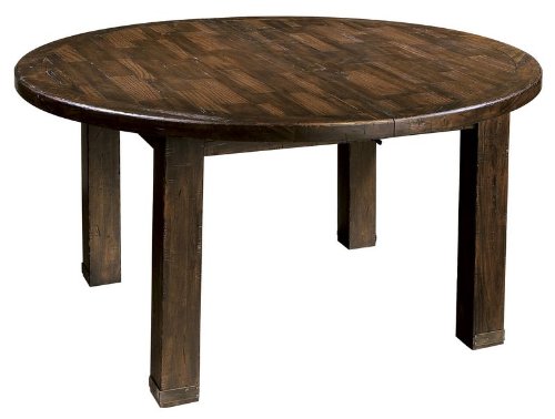 Ty Pennington Round Dining Table with Rustic Hardwood Finish by Howard Miller - 942502RH