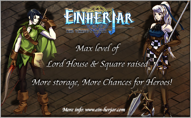 Lord House & Square max level increased in Einherjar http://www.ein-herjar.com