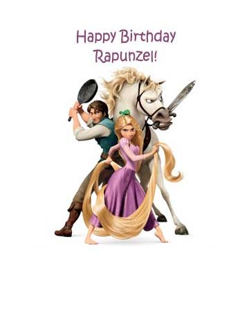 Rapunzel Birthday Party on Tangled Personalized Rapunzel Edible Cake Image Birthday Party Nip