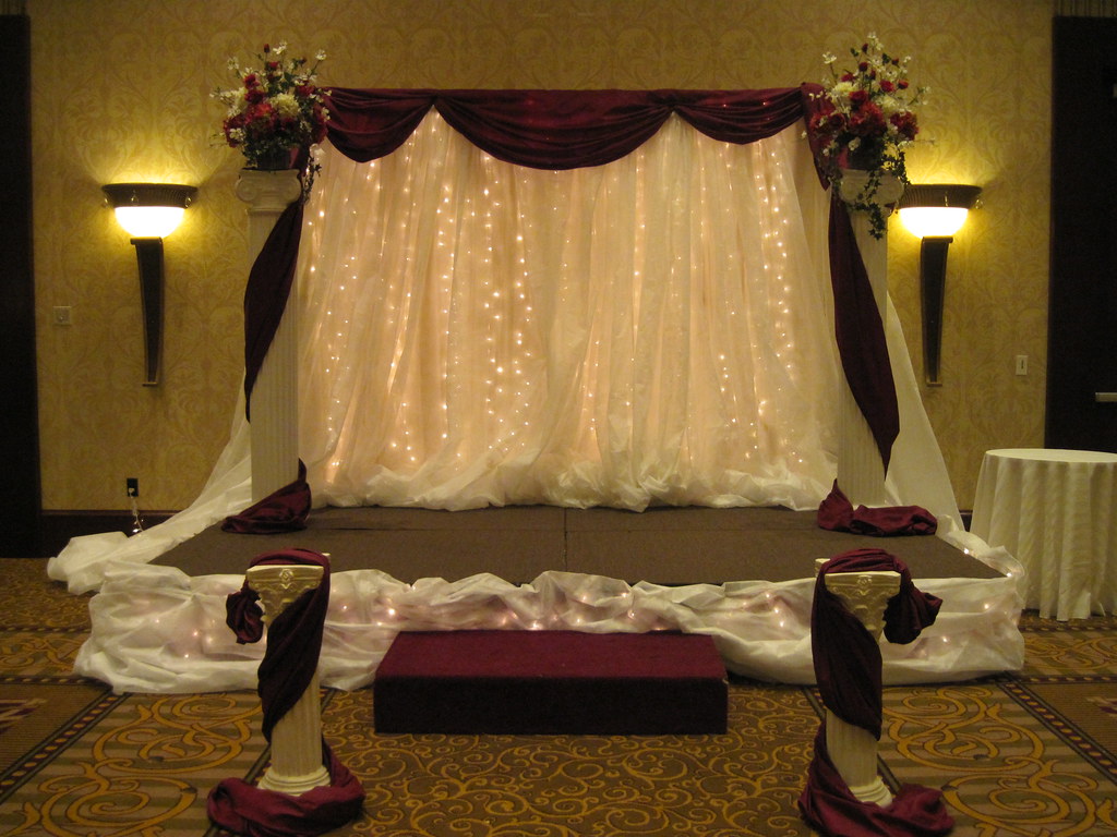 wedding stage by Gold Events