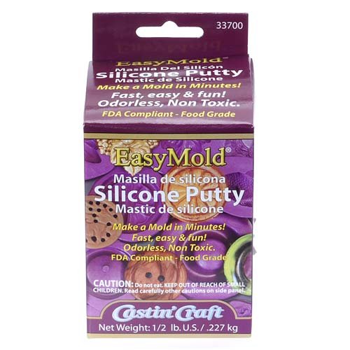 Easy Mold Silicone Molding Putty for Casting and Jewelry Making 1/2 Pound