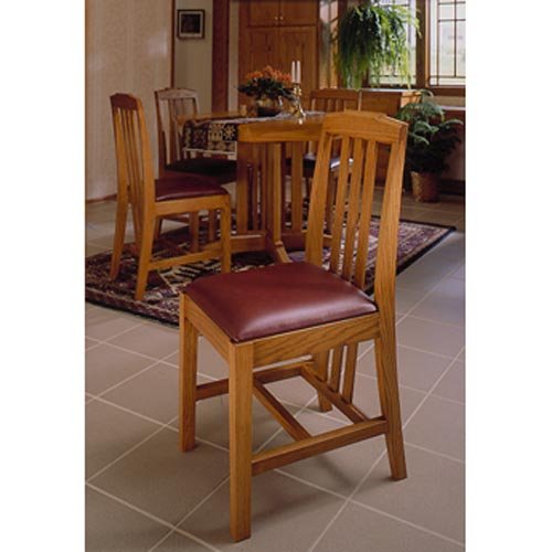 Arts and Crafts Dining Chairs Mission Style: Downloadable Woodworking Plan