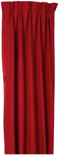 Fireside Pinch Pleated 72-Inch-by-84-Inch Thermal Insulated Drapes, Red
