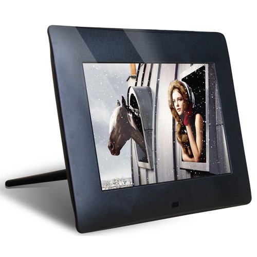 NIX Cordless 7 inch Genuine High Resolution Digital Picture Frame (3 x number of pixels compared to standard 7 inch frames) - Cordless w/ Rechargeable Battery - X07D