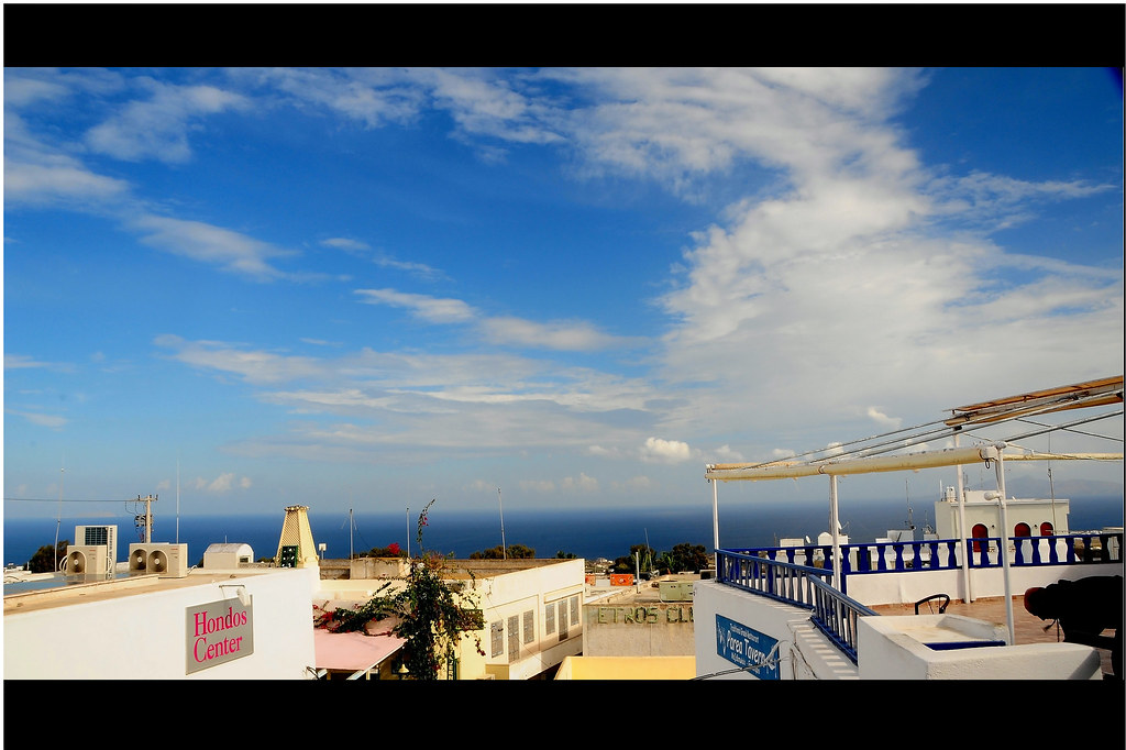 Santorini - View From My Hotel Window
