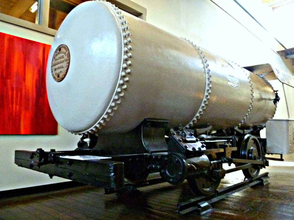 old compressed-air locomotive, Plymouth Cordage Co.