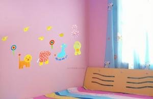 Easy Instant Decoration Wall Sticker Decal -Funky Animals