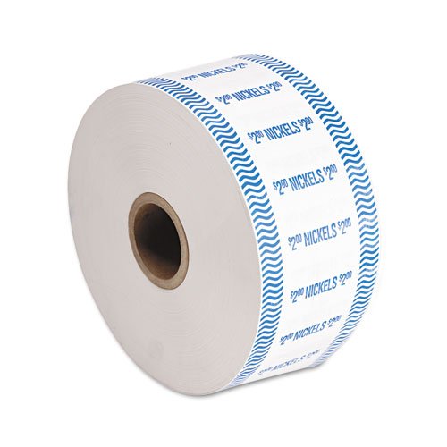 PM Company Products - PM Company - Automatic Coin Wrap, Nickels, $2, Continuous Roll Wrappers, 1900/Roll - Sold As 1 Roll - Premium heavy-duty Kraft stock. - Compatible with most automatic coin-wrapping machines. - Meets American Banker Association standards.