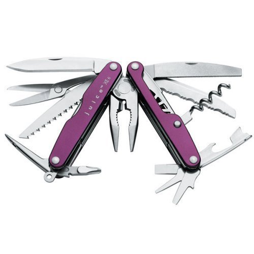 New Leatherman Xe6 Juice Thunder Purple Needlenose Pliers Straight Knife Wire Cutters Screwdriver