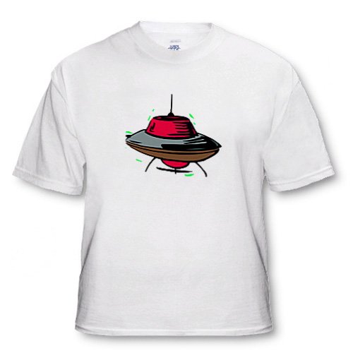 Red UFO - Adult T-Shirt Medium