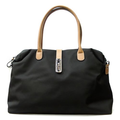 Designer Inspired Oversized 'Arizzo' Handbag - Black