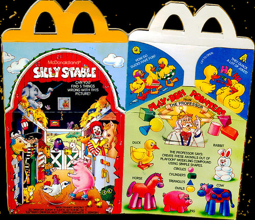 McDonald's Happy Meal featuring 'Play-Doh Modeling Compound'.. Farm Animals - ii (( 1986 ))