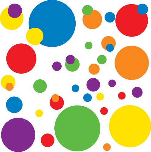 RoomMates RMK1248SCS Just Dots Primary Colors Peel & Stick Wall Decals