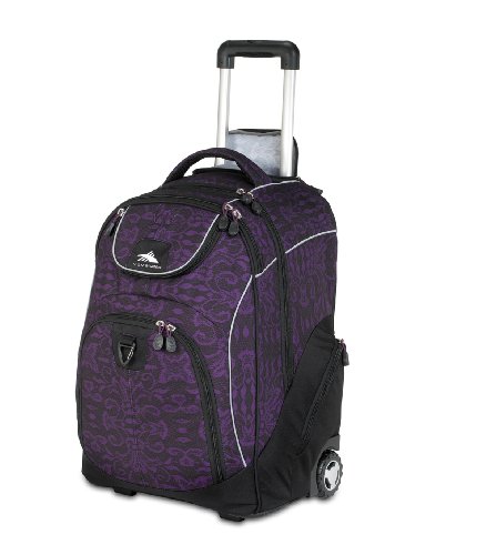 High Sierra 2350-Cubic Inches Powerglide Wheeled Daypack (Plum Lace, Black)