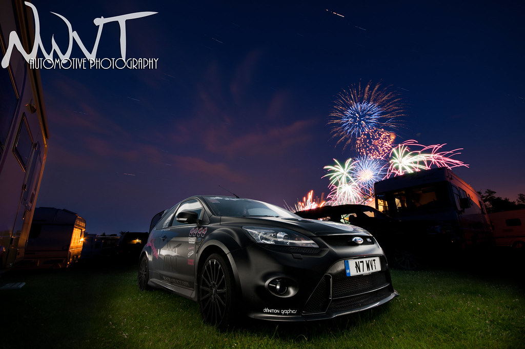Ford Focus RS Mk 2 At The 2011 Goodwood Festival Of Speed On The Night Of The Ball THe Fireworks and Stars Came Out To Play