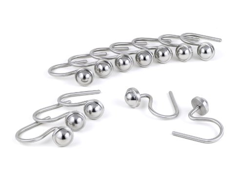 Stainless Steel Shower Curtain Hooks - Fine StainlessLX Bath Accessory for Your Home