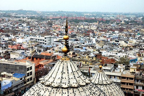 Bird's eye View of Old Delhi.