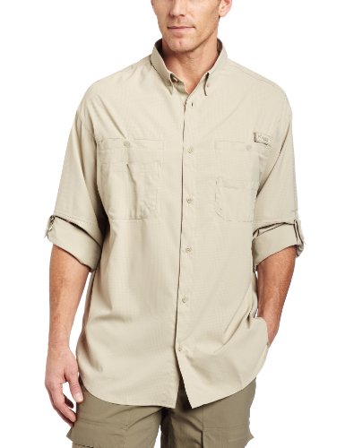 Columbia Men's Tamiami II Long Sleeve Shirt,Fossil,Large
