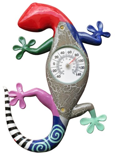 Company's Coming THM-088 Indoor/Outdoor Gecko Thermometer with 3-Inch Bi-metal Thermometer