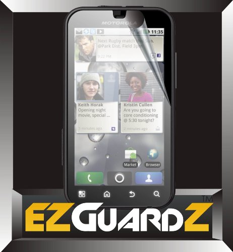 5-Pack EZGuardZ T-Mobile Motorola Defy MB525 Screen Protectors (Ultra CLEAR)(EZGuardZ Packaging)
