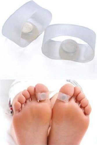 Hot Sale (Japan Design) Pair of Magnetic Therapy Silicon Diet Slimming Weight Loss Magnetic Foot Massage Toe Rings