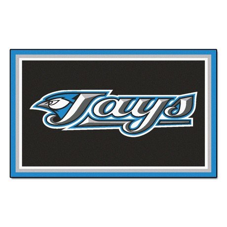 FanMats Toronto Blue Jays 4x6 Area Rug Carpet New