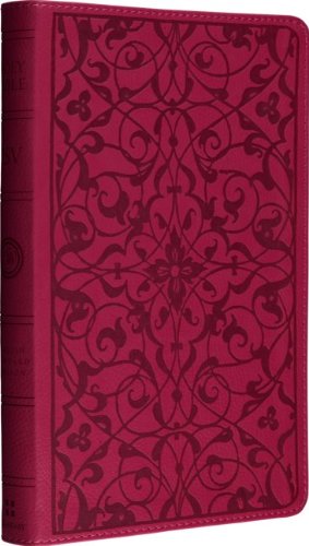 ESV Thinline Bible, TruTone, Wild Rose, Floral Design,  Red Letter Text