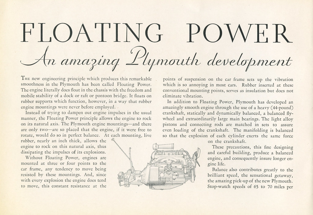 Plymouth, Chrysler Motors Product, with Floating Power and Free Wheeling, 1931 - Promotional Sales Brochure [Page 2]