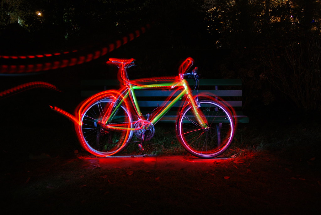 painting with light - my bike