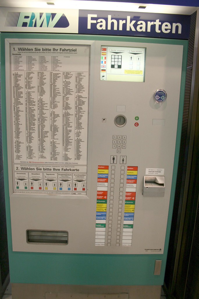 Frankfurt Germany RMV Transit ticket Machine - A step by step guide on how to purchase your ticket!
