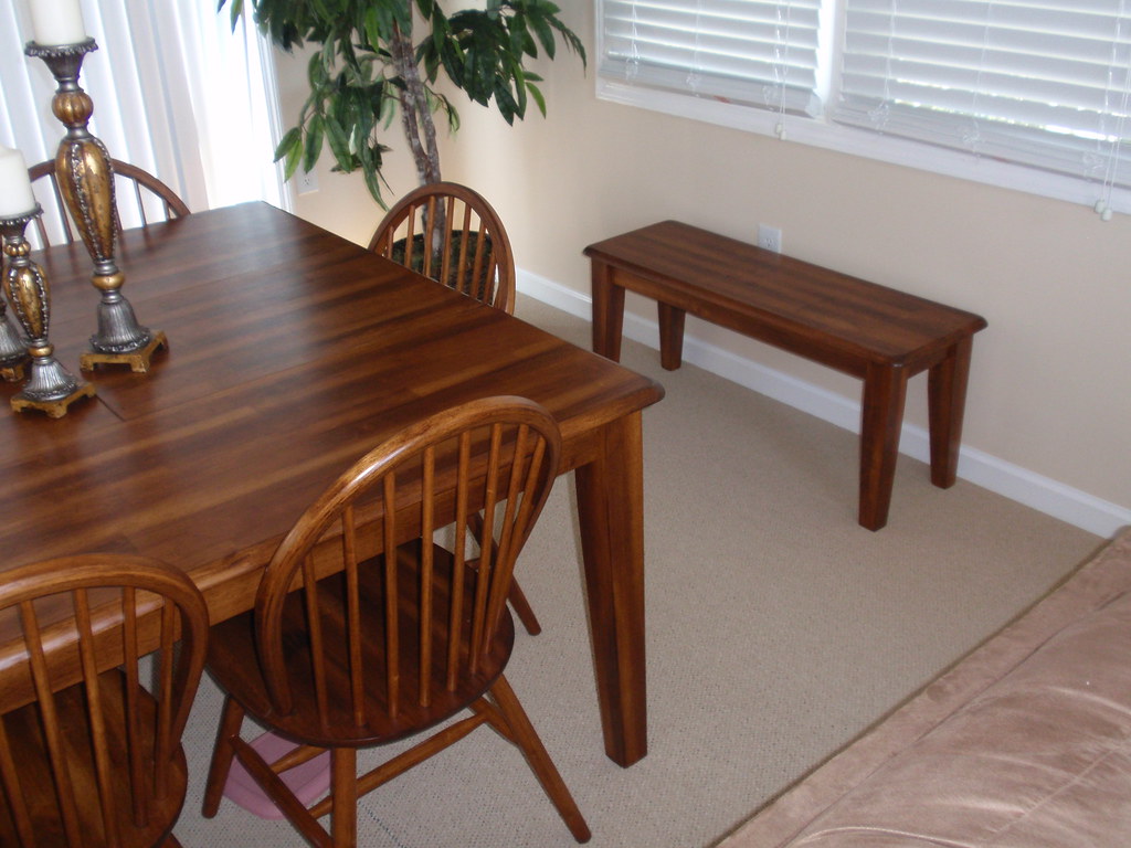 Dining room set with bench