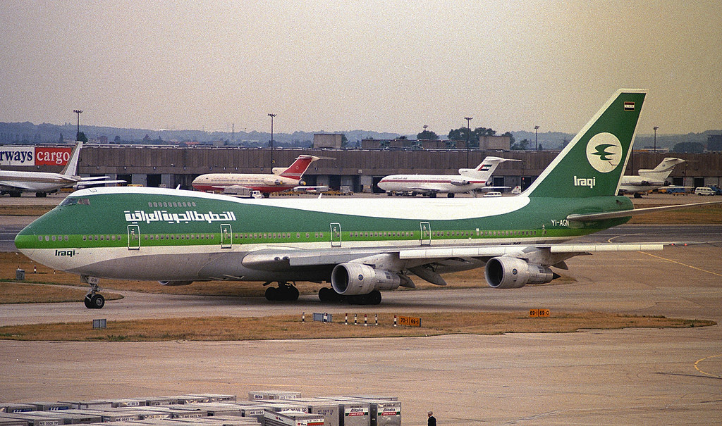 Iraqi Airways 747 YI-AGN [Tigris] at London Heathrow