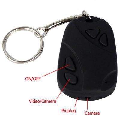 High Resolution USB Spy Camcorder Car Key Chain Cover Camera Audio / Video Recorder DV DVR 30fps
