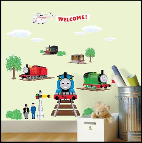 THOMAS AND FRIENDS THE TRAIN Decor Wall Sticker Kids TMS-701