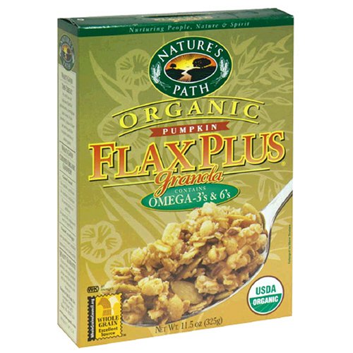 Nature's Path Organic Flax Plus Pumpkin Granola Cereal, 11.5-Ounce Boxes (Pack of 6)