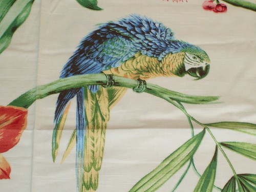 Tropical parrot fabric