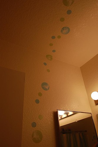Bathroom wall hole coverup!