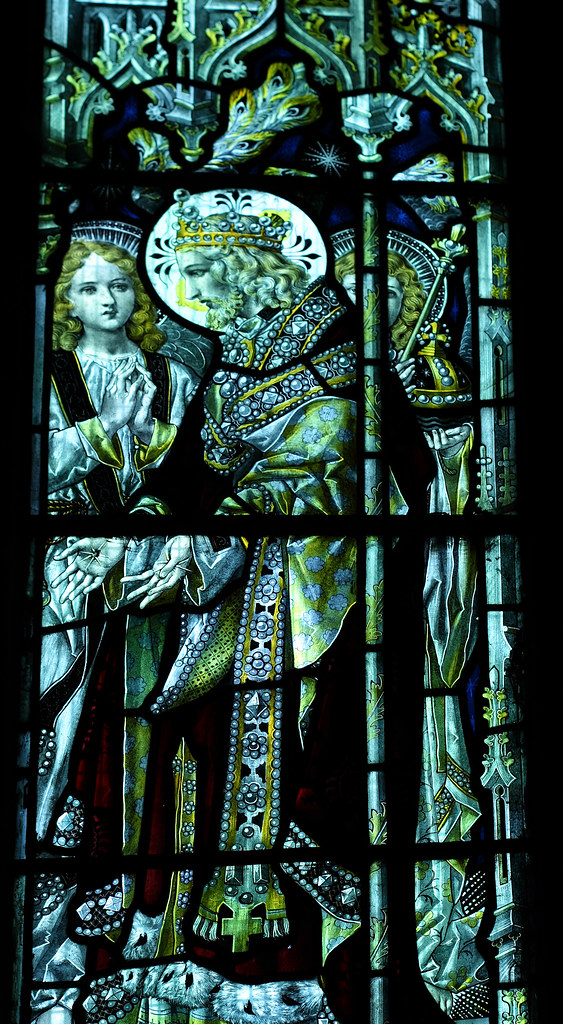 Stained glass, Church of St Lawrence, Bourton-on-the-Hill