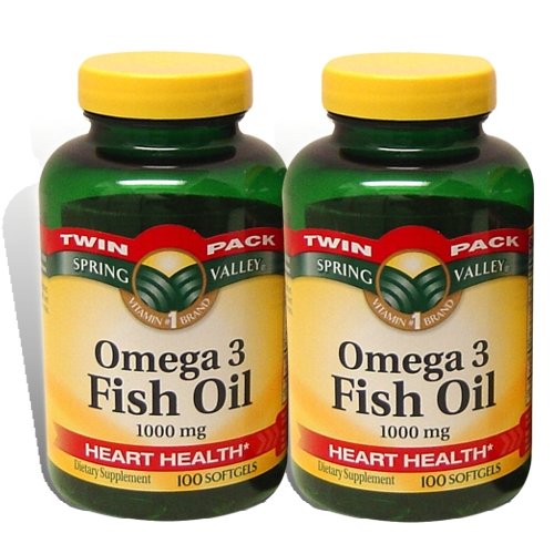 Spring Valley - Fish Oil Omega-3, 1000 mg, 200 Softgels