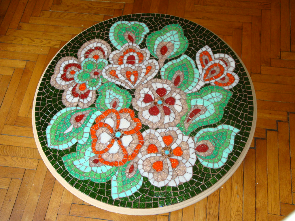 Mosaic coffee table 1 WIP8